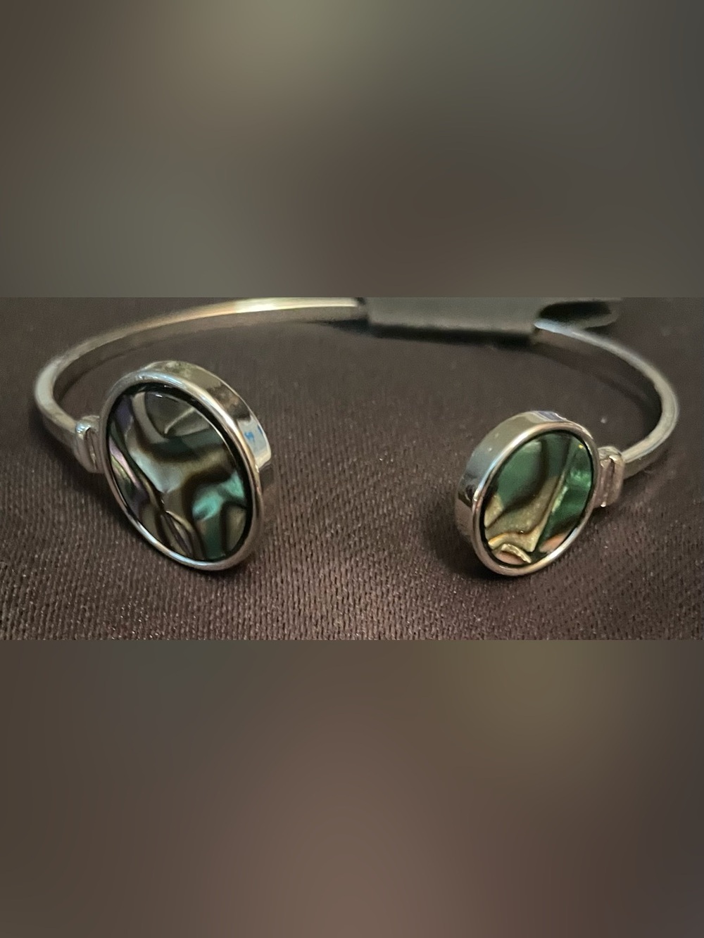 Abalone Silver Cuff Bracelet New